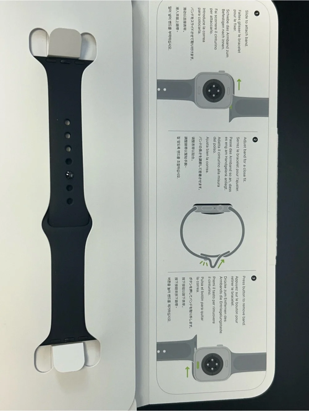 Apple Black Sport Band for Apple Watch